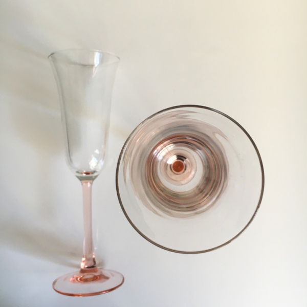 Rose Champagne Flute Glasses - Image 4